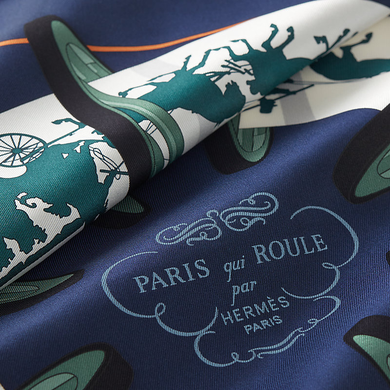 Paris Qui Roule scarf 70 - Purple | Hermès Mainland China
